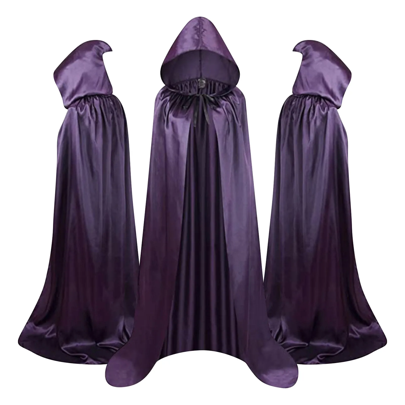 Halloween Cape Classic Fashion  Stand-Up Tie Hood Death Cape Masquerade Party Cosplay Cloak Costumes Accessories Props