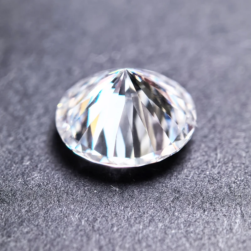 Moissanite Stone Time Cut D Color Round Shape Charm Gemstone for DIY Jewelry Making Earrings Ring Selectable GRA Certificate