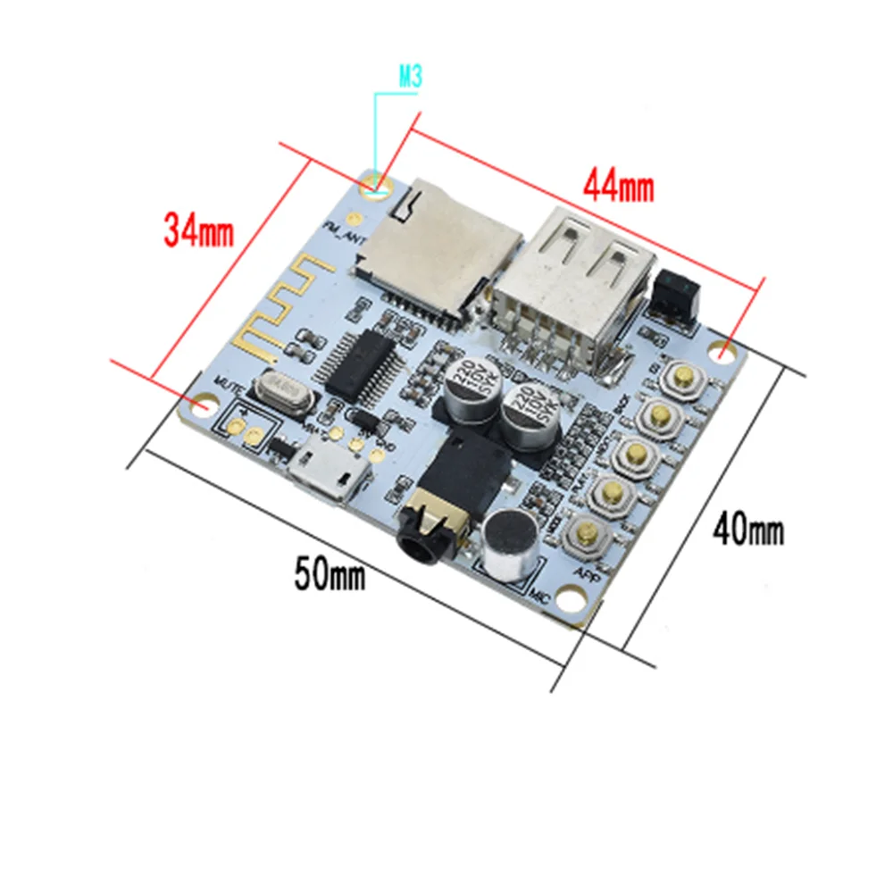 Płytka odbiornika audio Bluetooth z gniazdem karty TF USB Dekodowanie Odtwarzanie Wyjście przedwzmacniacza A7-004 5V 2.1 Bezprzewodowe stereo