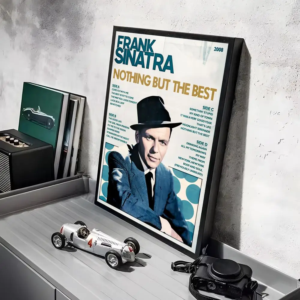 ملصق Superstar F-frank Sinatra ملصق جداري عصري جيد مطبوع على ورق PP لتزيين غرفة المعيشة والمكتب #4