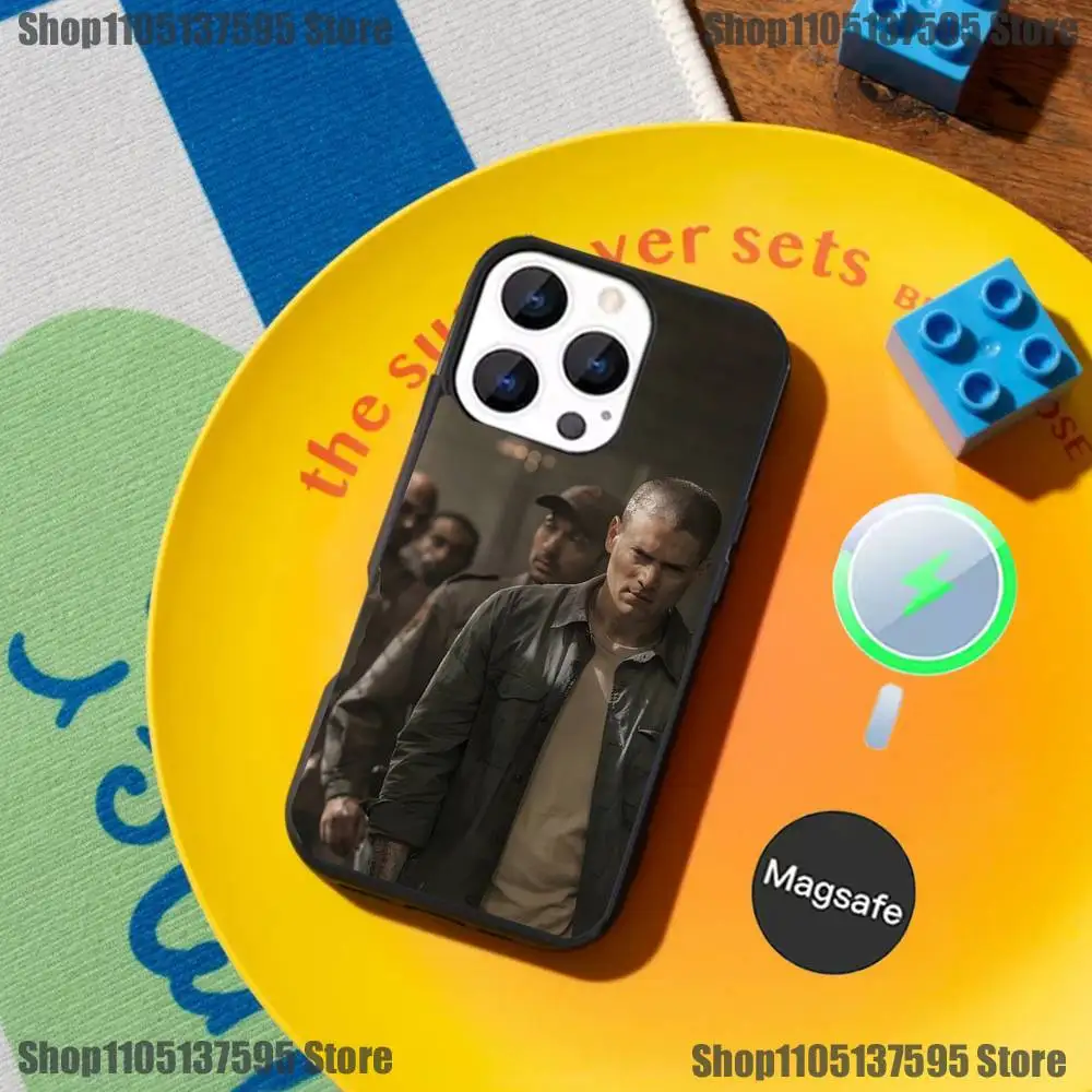 마이클 P-프리즌 B-브레이크 아이폰 17,16,15,14,13,12,11,프로,맥스,플러스,미니,SE4,E용 케이스, 마그네틱 맥세이프 무선 충전 지원