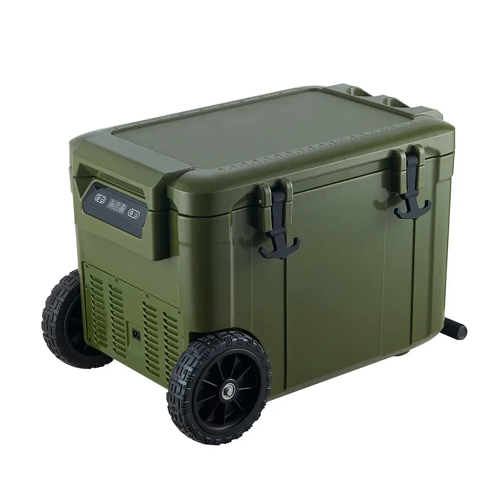 

55L Portable LED Control Built-in Light Car Fridge AC to DC Adaptor Included Convenient LED Car Refrigerator