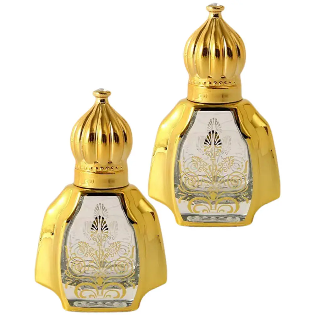 

2Pcs Essential Oil Bottles Refillable Glass Roller Bottles Leak Proof Perfume Dispenser for Travel Aromatherapy