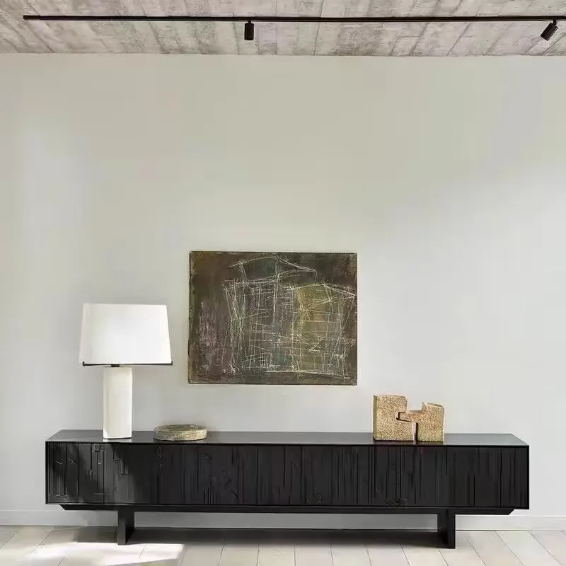 

Black Minimalist Tv Stands Entertainment Wall European Creativity Tv Table Industrial Center Suporte Para Tv Trendy Furniture