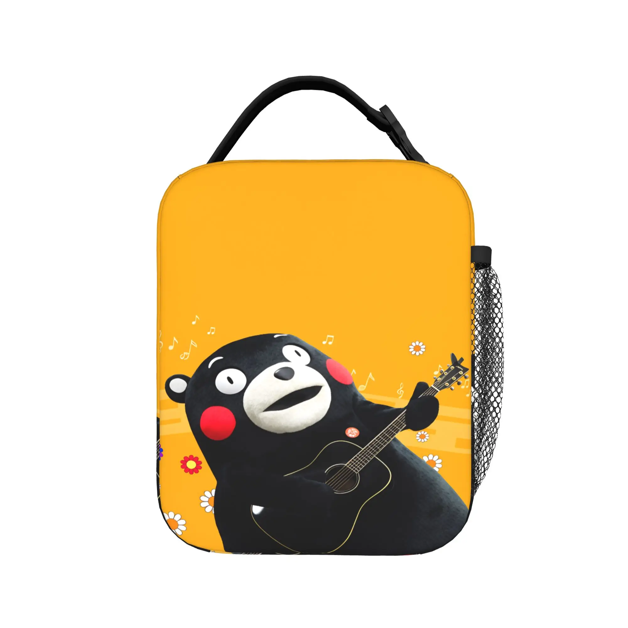 Satanic Bear Lunch Bag  Retro Lunch Box For Child School Portable Zipper Cooler Bag Waterproof Custom Thermal Tote Handbags