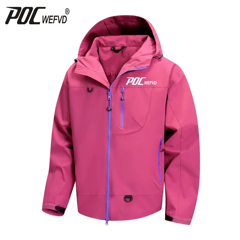 

Men's Women's Waterproof POCWEFVD Hiking Jackets Trekking Camping Mountaineering Windbreaker Unisex Outdoor Cycling Rain Coat