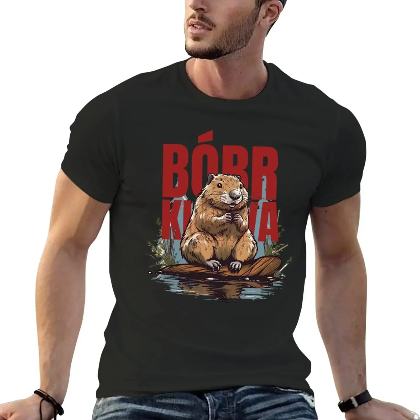 New Bobr Kua Bober Bobr, Beaver Boberek T-Shirt vintage clothes korean fashion t-shirts man mens vintage t shirts heavyweight