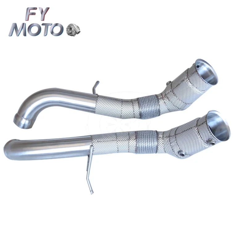 Exhaust catless Downpipe For McLaren 570S with heat shield