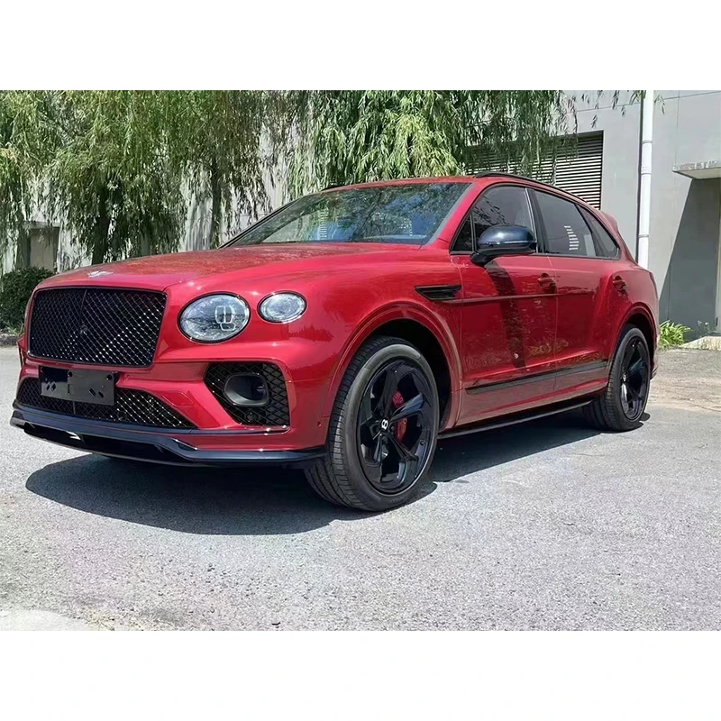 New Style Dry Carbon Material Body Kit For Bentley Bentayga Upgrade SP Style Front Lip Rear Diffuser Top Wing Trim Strip