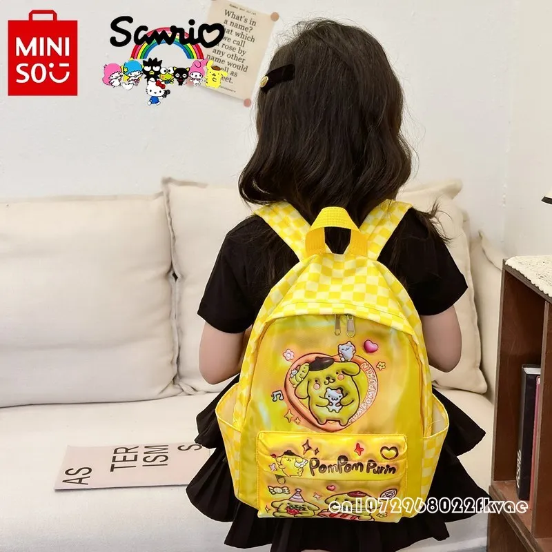 Sanrio-mochila infantil de desenho animado, mochila de estudante de grande capacidade, alta qualidade, elegante, multifuncional, meninas, nova