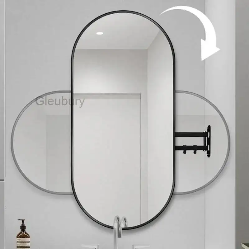 Mirror Vanity Table Makeup Led Gold Lights Magnifying Light 360 Miror Large Full Body Mirrors Big Room Floor Espejo Shower Bath