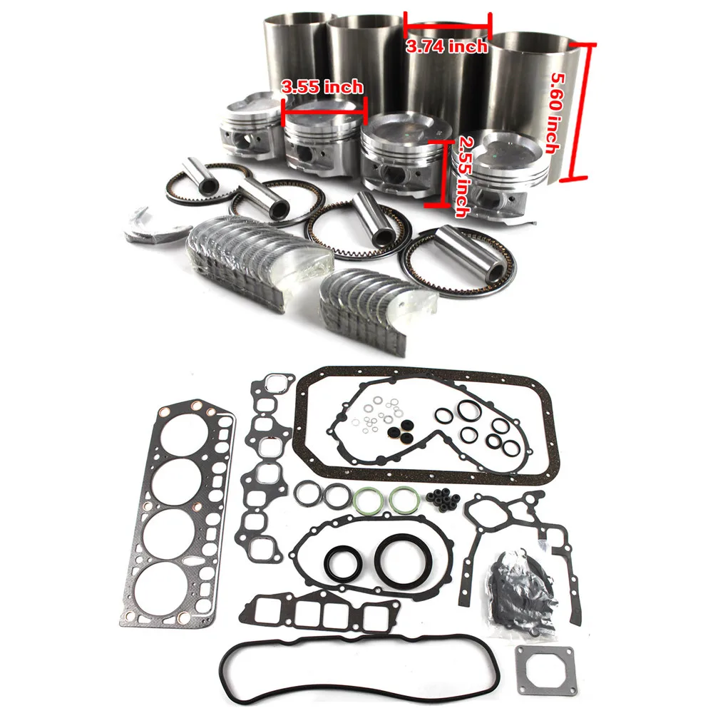 4Y LPG Engine Rebuild Kit for Toyota 5FG 6FG 7FG 5-7FG10-30 forklift Truck 04111-20301-71 Excavator