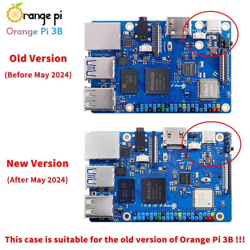 Carcasa de aleación de aluminio Orange Pi 3B con ventilador de refrigeración, disipación de calor pasiva activa, radiador de Metal Enclouse para Orange Pi 3B