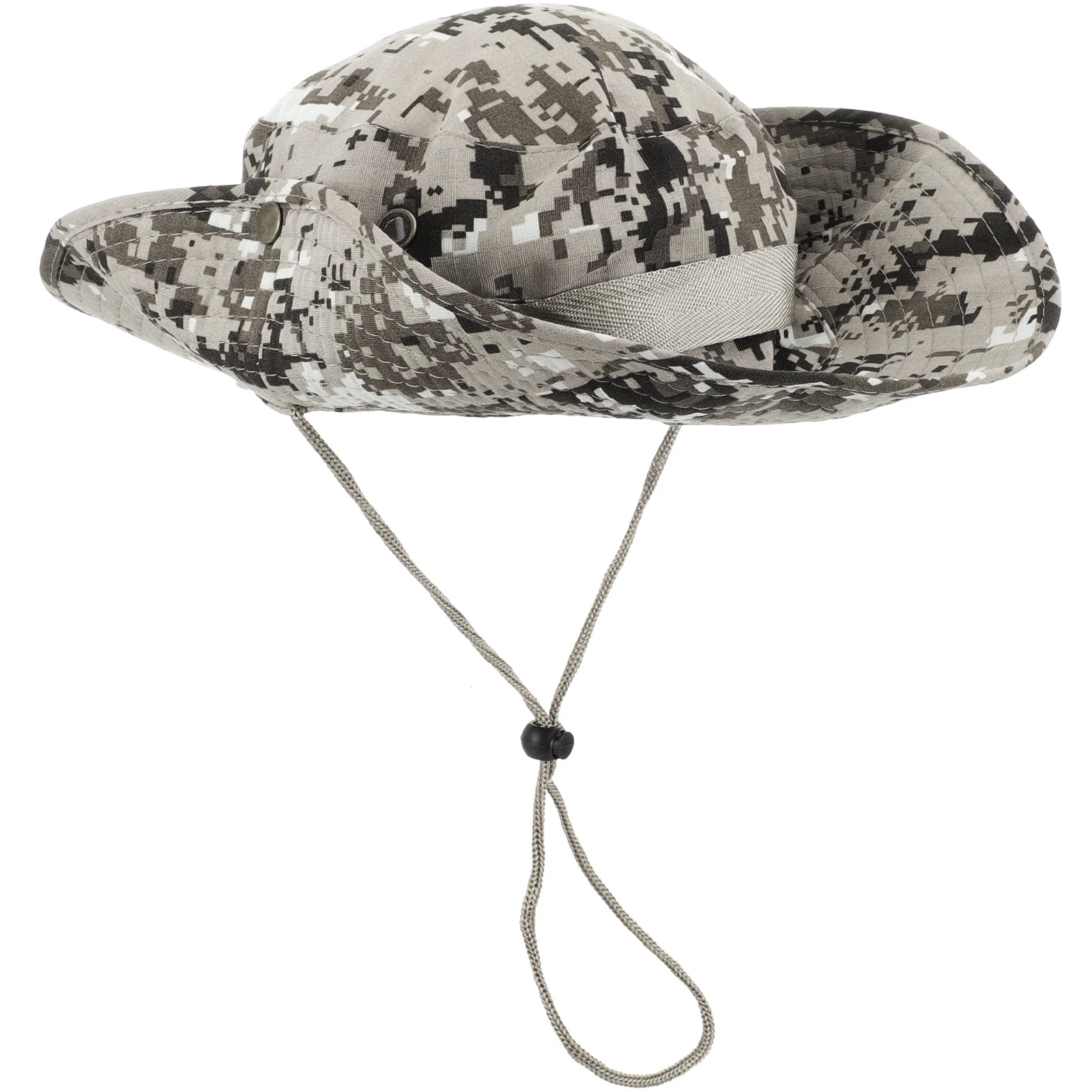 قبعة شمس مموهة مريحة وأنيقة قابلة للتنفس للحماية في الهواء الطلق للمشي لمسافات طويلة على الشاطئ والتخييم والسفر ملابس غير رسمية بسيطة