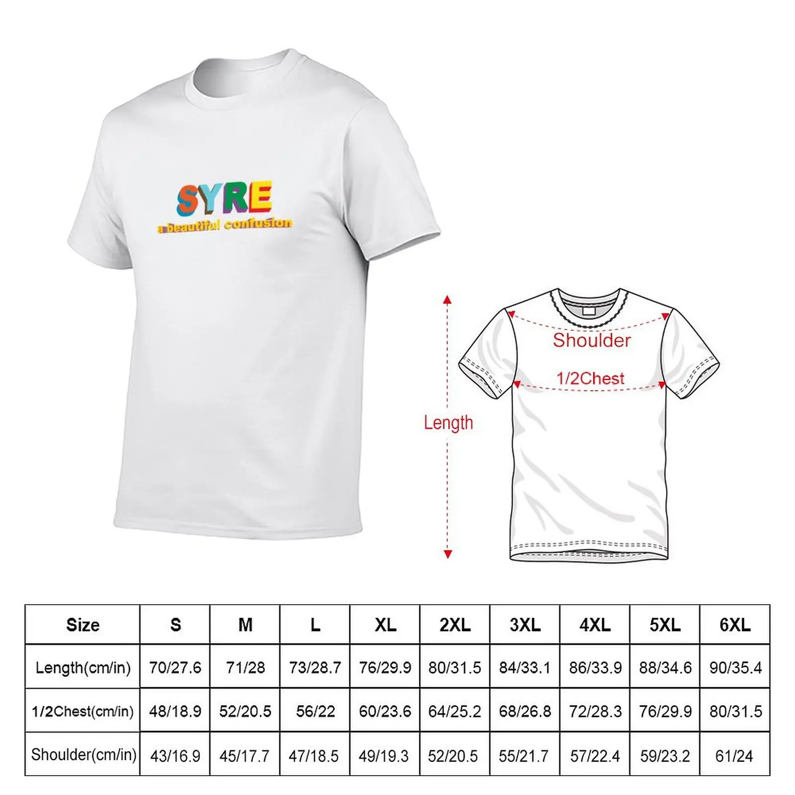 Syre a beautiful confusion T-Shirt Plus Size Non-Shrink T-Shirt