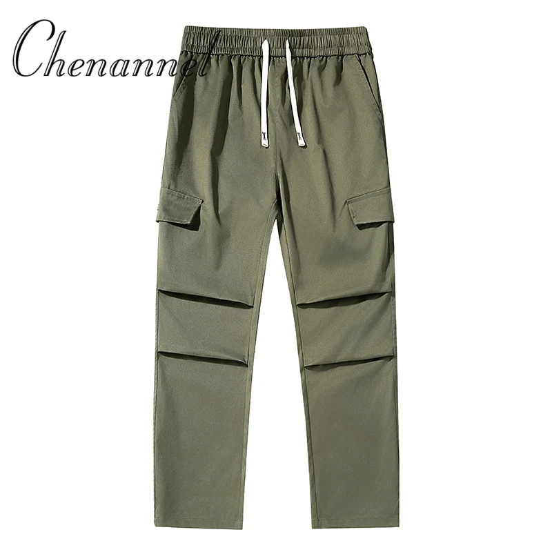 

Новые мужские весенне-осенние повседневные рабочие брюки, модные свободные прямые брюки-карго