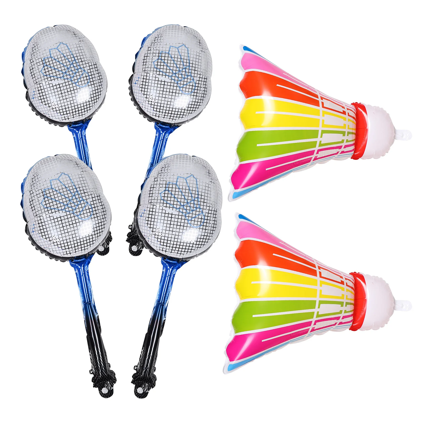 

1Set Inflatable Badminton Balloon Set Party Decoration Lightweight Birthday Foil Balloon Portable Unique Sports Birthday