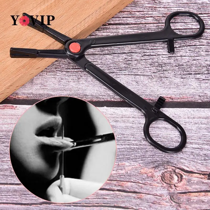 

1Pc Profession Acrylic Disposable Body Piercing Plier Plastic Clamp Body Ear Lip Navel Nose Tongue Eyebrow Piercing Forcep Tool