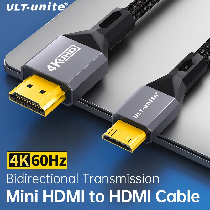 High Speed Mini HDMI-Compatible to HDMI-Compatible Cable 4K 60HZ 1080P for Tablet Camcorder Camera Display Cable Adapter