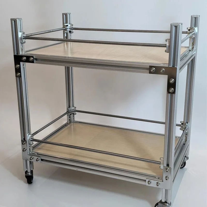 Aluminum alloy cart tool cart convenient small storage car
