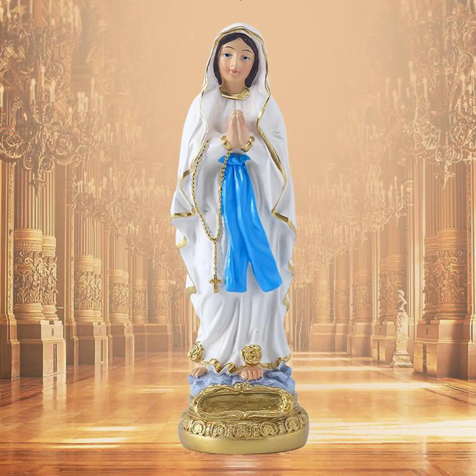 Delicacy Kitchen Resin Blessed Mary Statue Figurine Lady of Lourdes