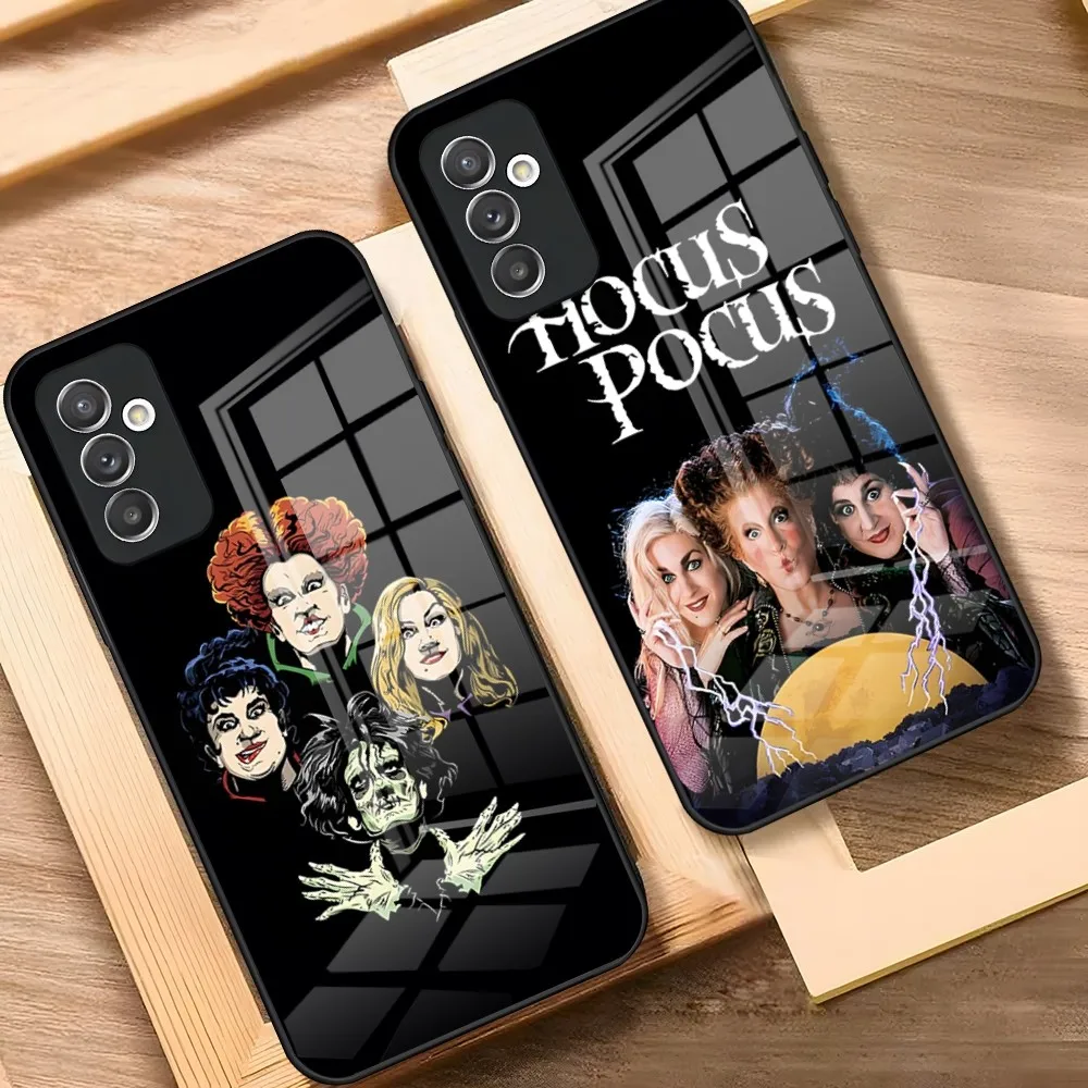 Hocus Pocus Phone Case for Samsung A52 A71 A21 A54 A20 A12 Galaxy A34 A14 A32 M14 S24 S23 S22 S21 S20 FE Glass Cover