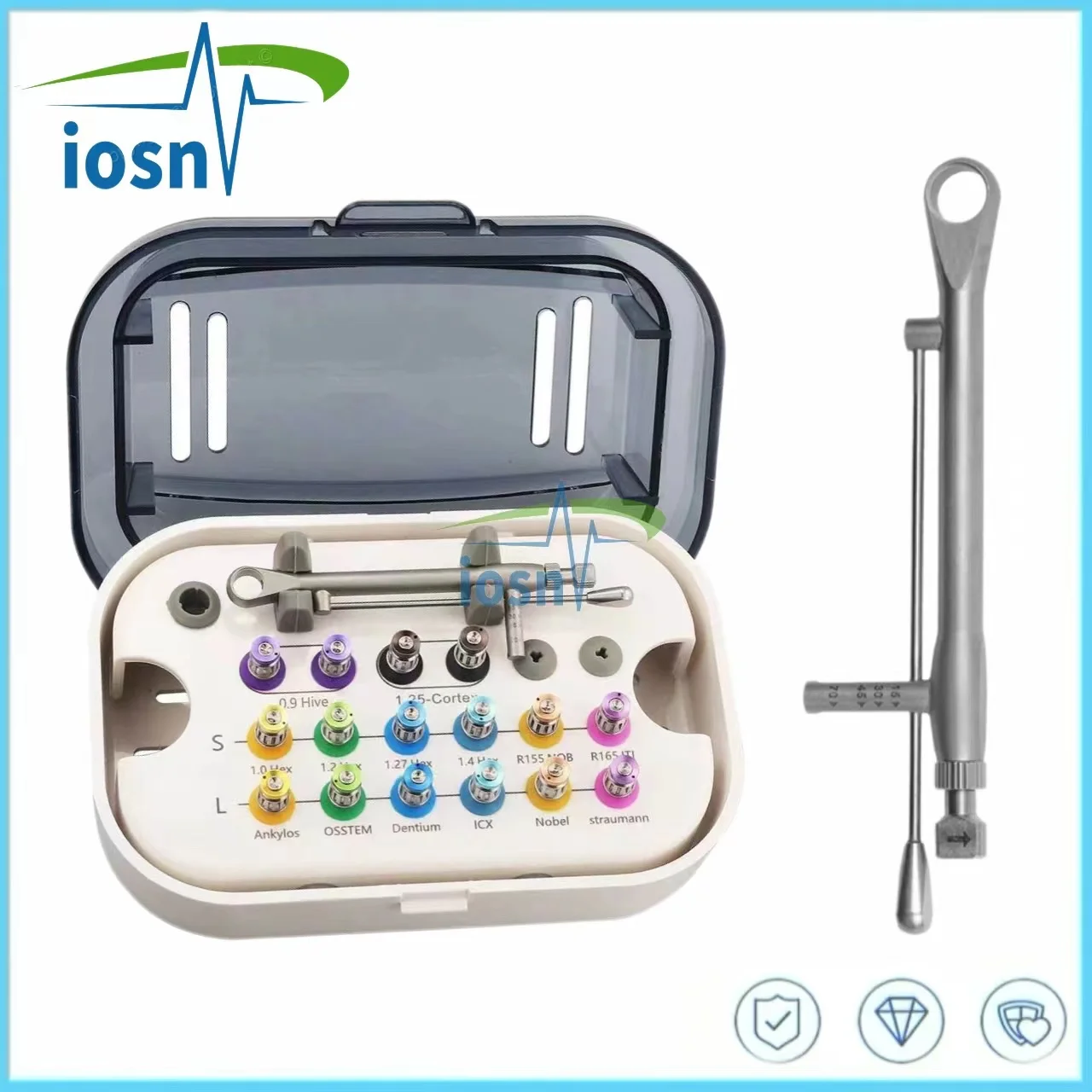 Dental Universal Implant Torque Wrench Screwdriver Wrench Colorful Torque Wrench Ratchet Prosthetic Kit Dental Instrument