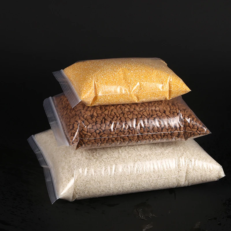 TETP 25Pcs Large Size Transparent Ziplock Plastic Bags Coat Sweater Blanket Packaging Storage Reclosable Food Seal Supplies