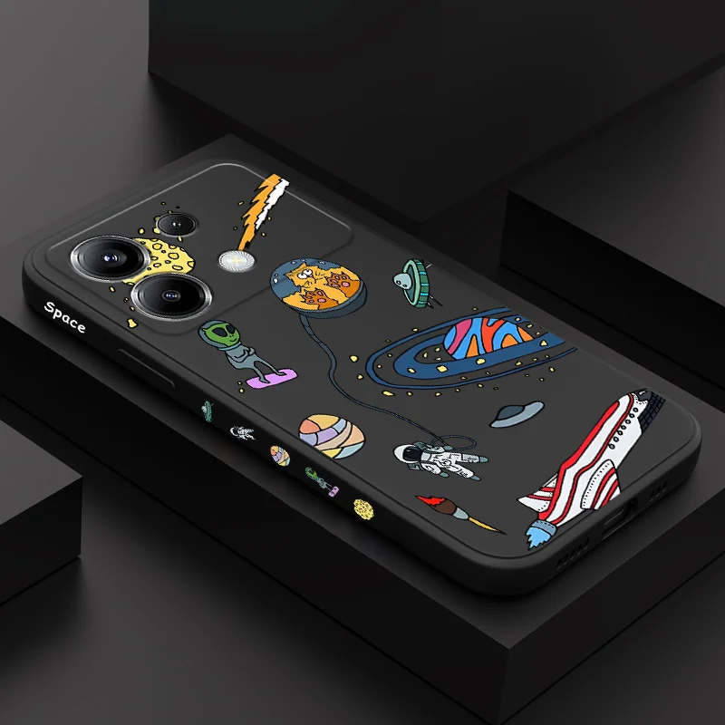 

Alien Astronaut Phone Case For Xiaomi Poco F7 X7 X6 F6 M6 M5 M5S F5 X5 F4 X4 M4 F3 M3 X3 Pro 4G 5G GT Silicone Cover