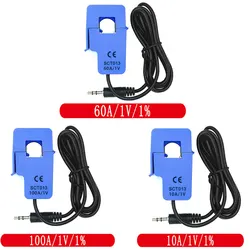 Current Sensor SCT013-000 SCT013 10A 60A 100A SCT-013 Non-invasive AC Split Core Current Transformer