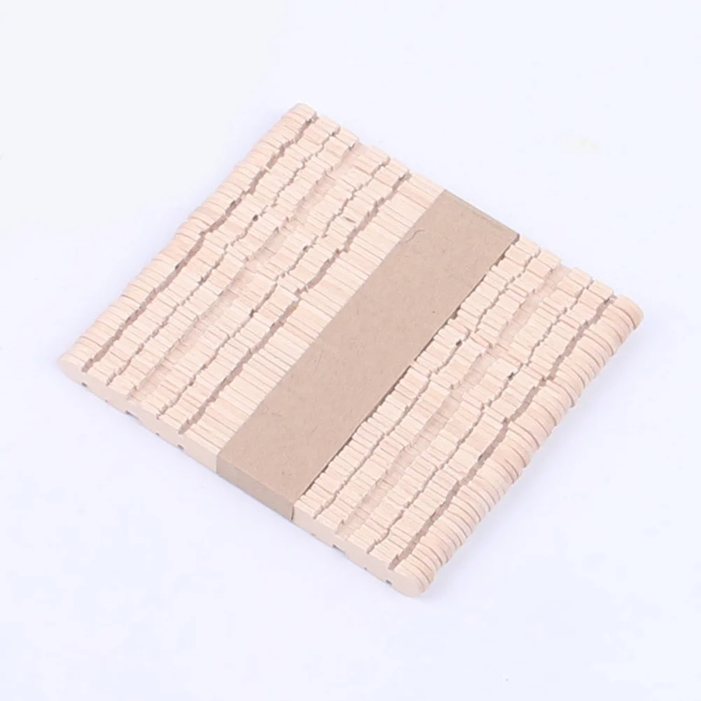 

200Pcs DIY Ice Cream Sticks Wooden Colored Popsicle Sticks Kids Handmade Crafts Art Supplies Children Gift Ice Cream Lolly Molds