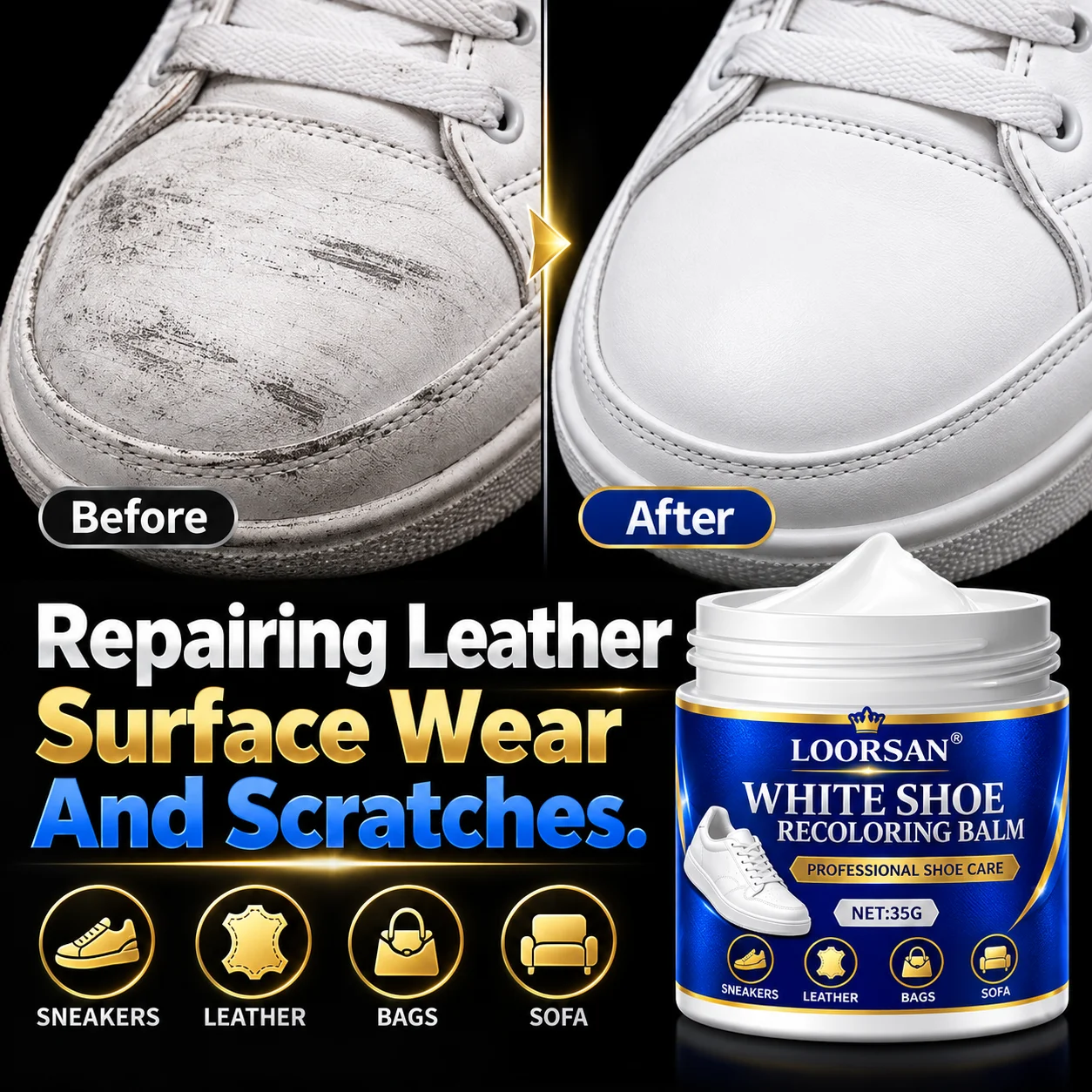 LOORSAN White Shoe Edge Repair - Sole Edge Whitener review and price