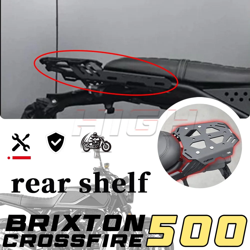 FOR BRIXTON Crossfire 500 GK500 500 gk csfire 500Rear Rack Bracket Tail Box Fuel Tank Mount