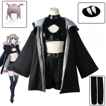 Yeni Anime Yofukashi hiçbir Uta Cosplay Nanakusa Nazuna Cosplay kostüm gece Cosplay kostüm cadılar bayramı Coak pelerin çağrı