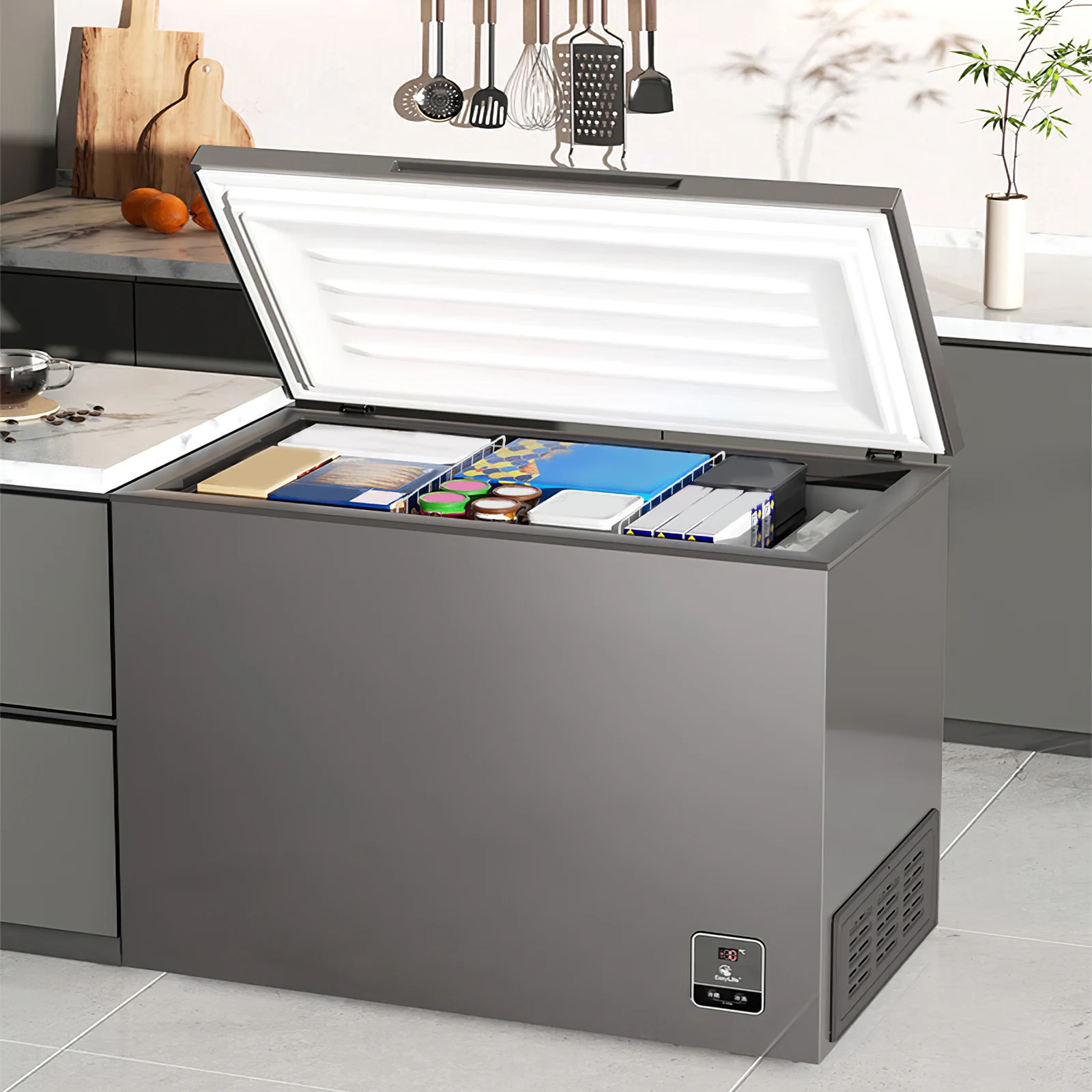 2 قطعة تقسيم الفريزر مقسم الفريزر مقسم الأسلاك الفريزر فاصل الرف مقسم الرفوف الداخلية من فواصل المجمدات #2