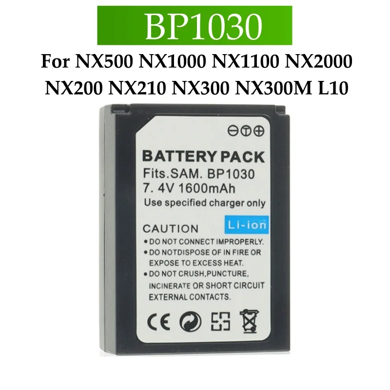 BP1030 BP1130 BP-1030 Battery for NX500 NX1000 NX1100 NX2000 NX200 NX210 NX300 NX300M L10 Camera Replace