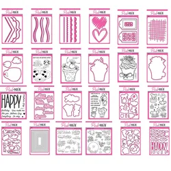 New April 2024 Metal Cutting Die And Stamps Scrapbooking Background DIY Decoration Craft Embossing Stencil
