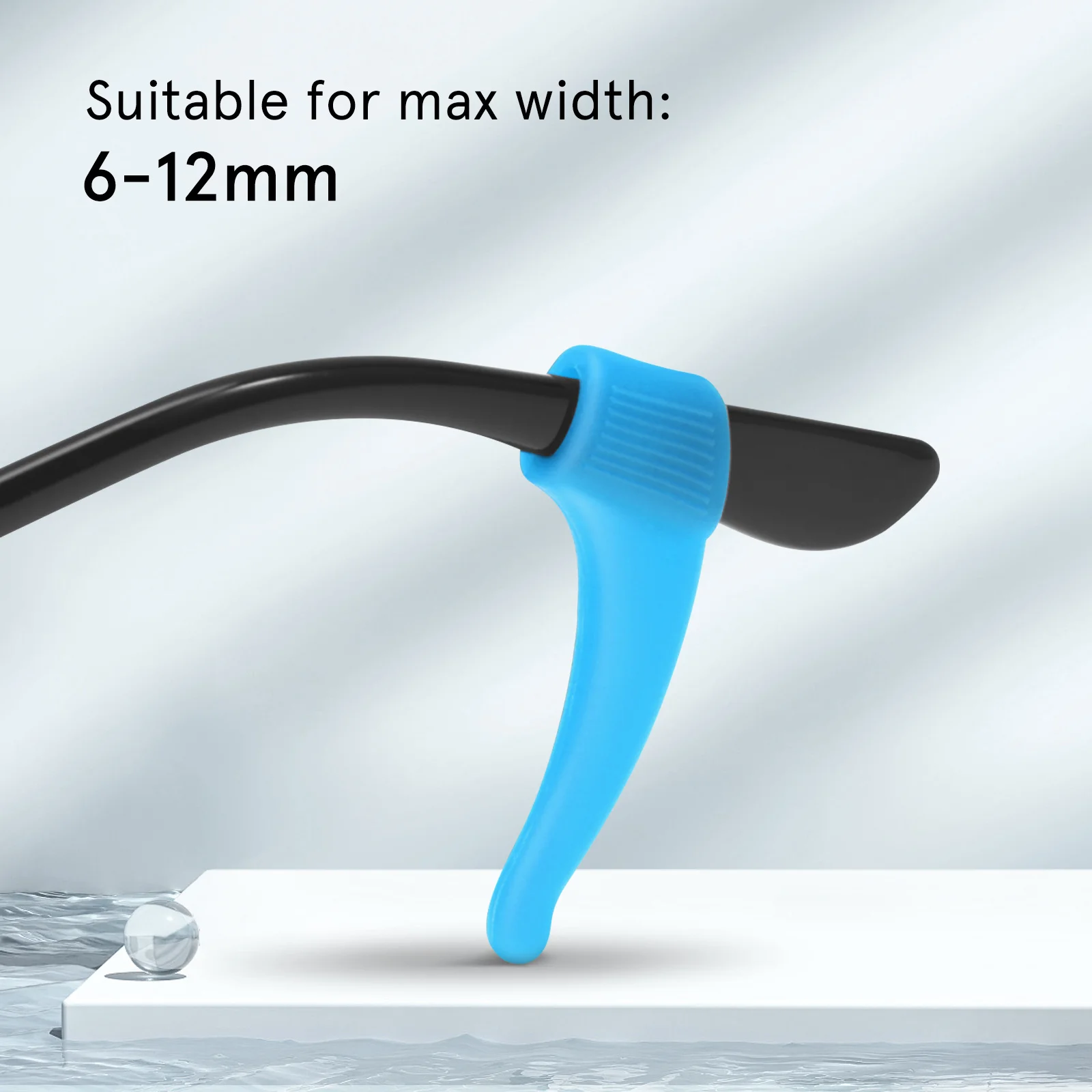 

12Pair Silicone Ear Hooks Eyeglass Temple Tips Anti-Slip Holder for Outdoor Sports and Travel Silicon Ear Hook