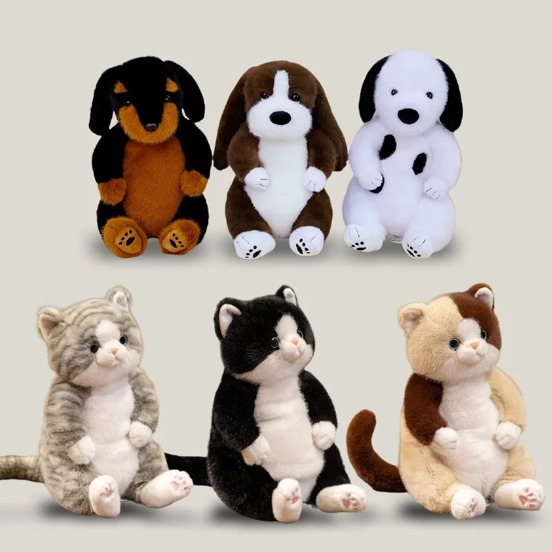 

Dog Doll Cat Doll Puppy Plush Doll Cute Simulated Cat And Dog Plush Toy Soft Stuffed Animal Toy Kid Birthday Gift