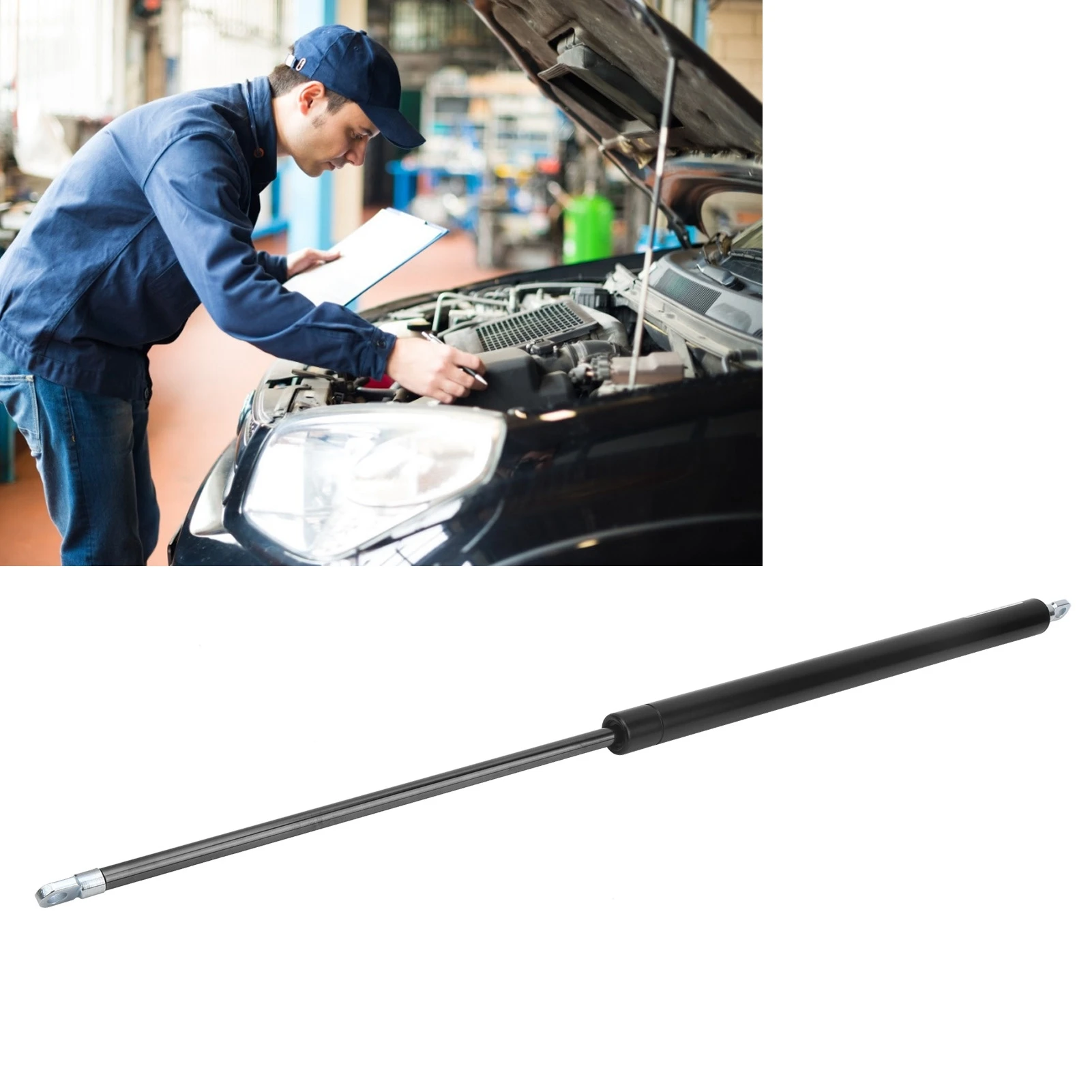 Front Hood Strut Damper Gas Spring Shock Lift Hydraulic Support Rod Gas Spring Shock Lift DIY Heavy Duty Lever 650 x 280 x 22mm