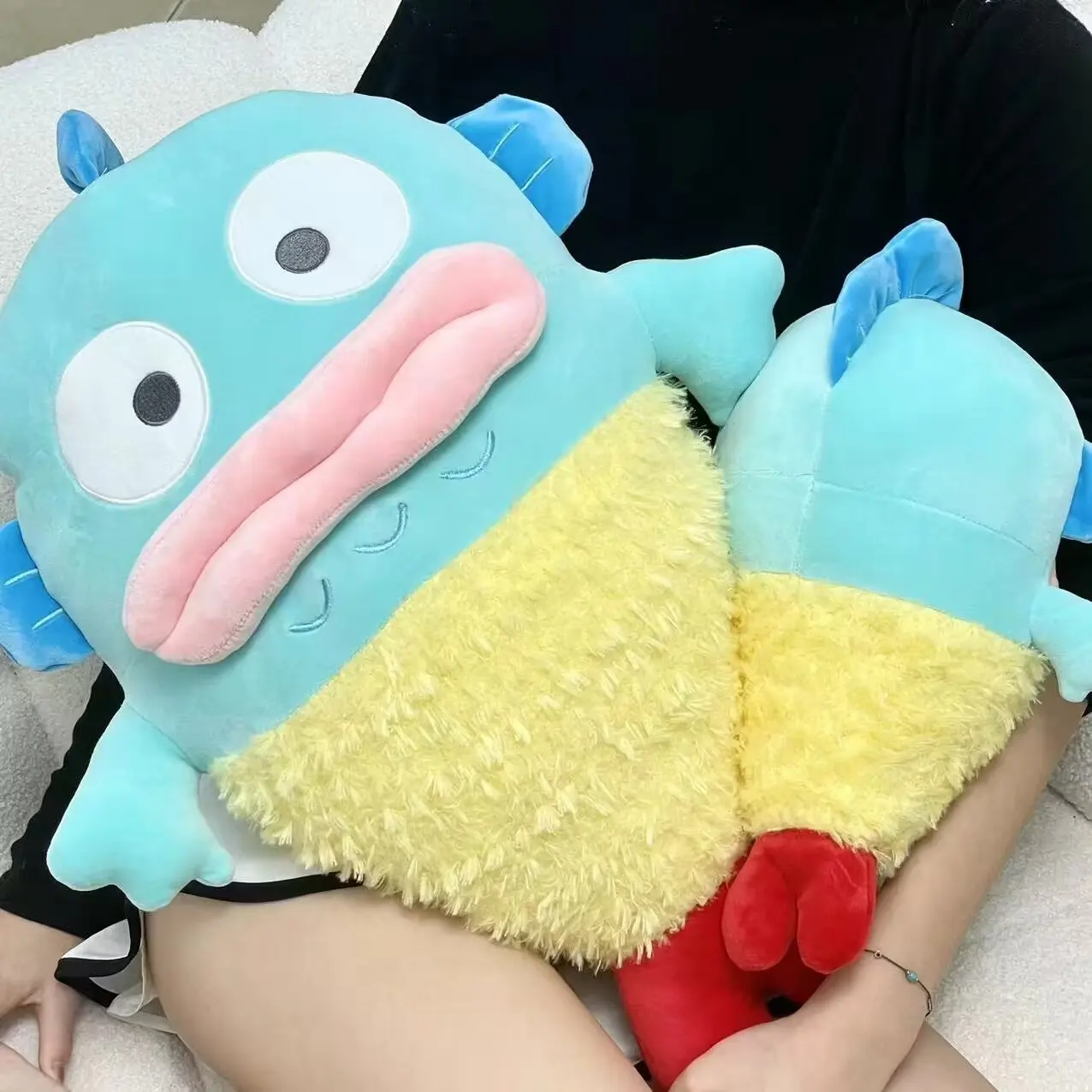 

Cute Hangyodon Tempura Back Cushion Throw Pillow Very Soft Huggable Plushies Japanese Style Stuffed Anime Pillow Sofa Bed Gifts