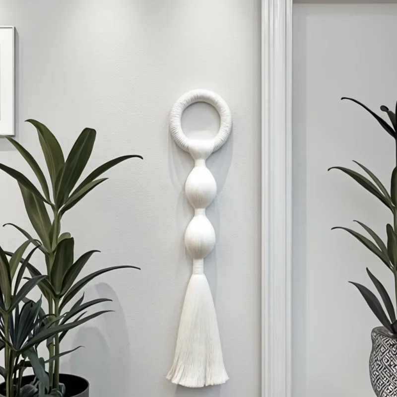 

Modern Handmade Macrame Wall Art Spheric Design Home Wall Decoration for Bedroom or Living Room