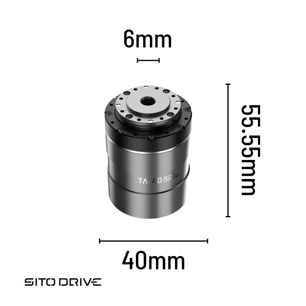 SitoDrive TA40 24V Bldc Mini Servo Motor Harmonic Drive Gear Micro Servomotor Robot Actuator Electric Brushless DC Micro Motor