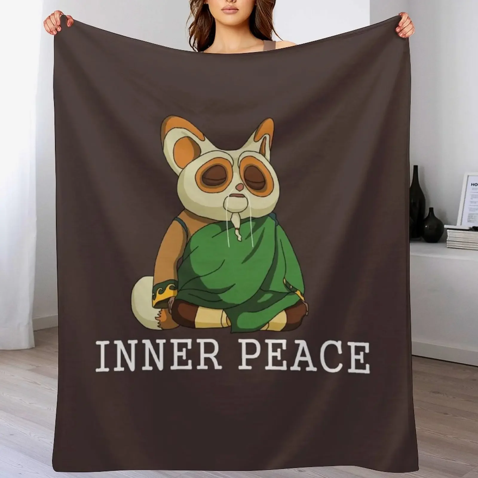 

Shifu inner peace Throw Blanket Foldable Soft Warm Blanket for Outdoor Use
