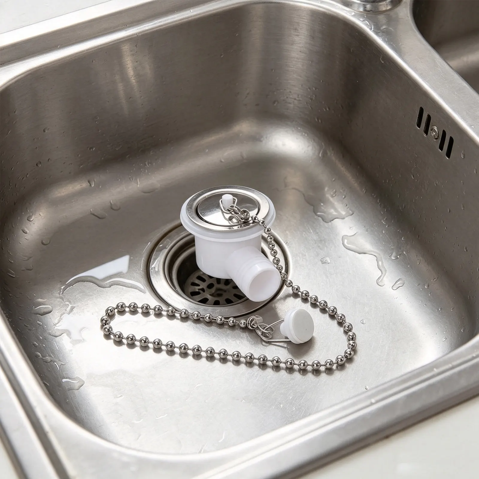Sink Waste Drain Plug 3Inch Easy Install Corrosion Resistant Rv Camper Kitchen Sink Stopper Travel Trailer Drain Strainer