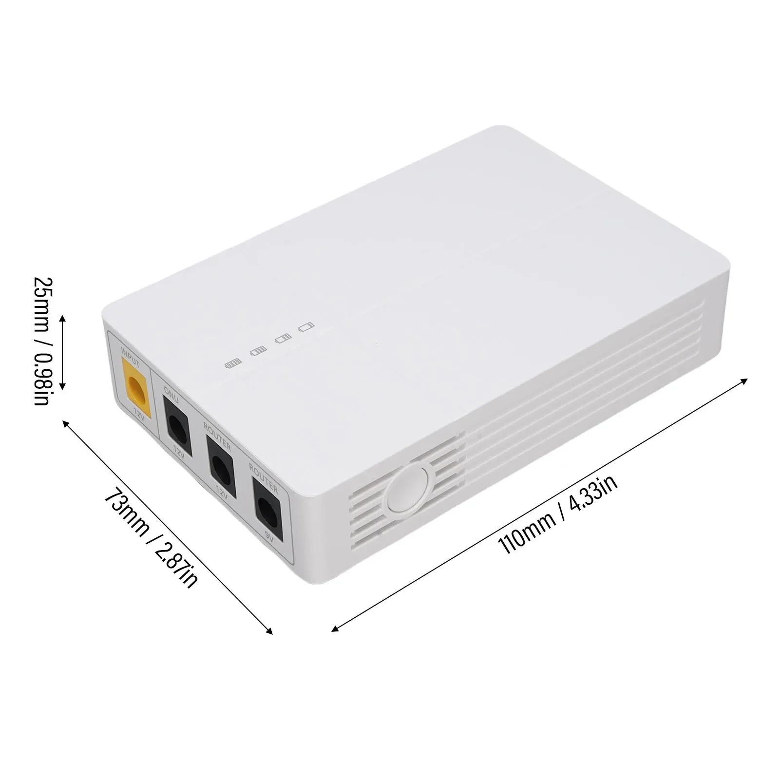 كاميرا UPS صغيرة احتياطية بقدرة 6000 مللي أمبير في الساعة، مصدر طاقة غير منقطع عالي السعة لمودم التوجيه، مصدر طاقة غير منقطع #5