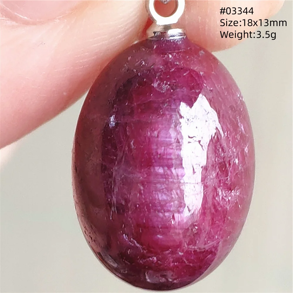 

Natural Red Ruby Oval Pendant Jewelry Love Red Green Ruby Zoisite Necklace 18x13mm Rare Women Men 925 Silver AAAAA
