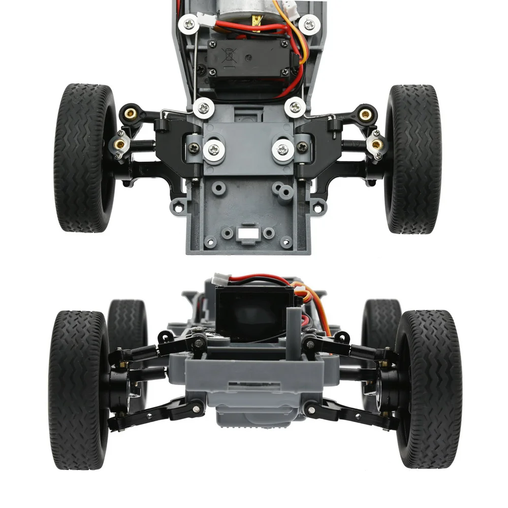 Juego de copas de dirección de brazo oscilante superior e inferior de Metal para WPL D12 D42 1/10 RC, piezas de actualización de coche, accesorios de repuesto