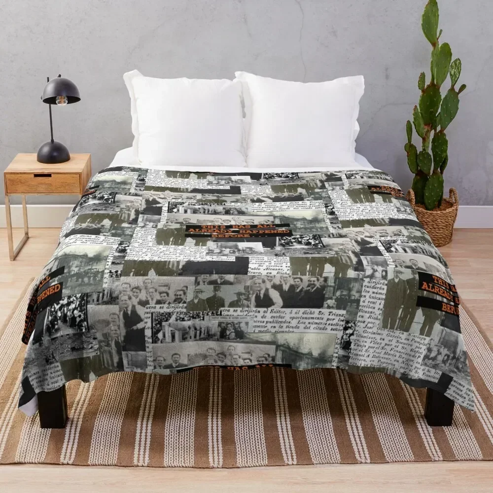 

the shape of the ruins (big) Throw Blanket Warm Cozy Throw Blanket for Living Room Couch