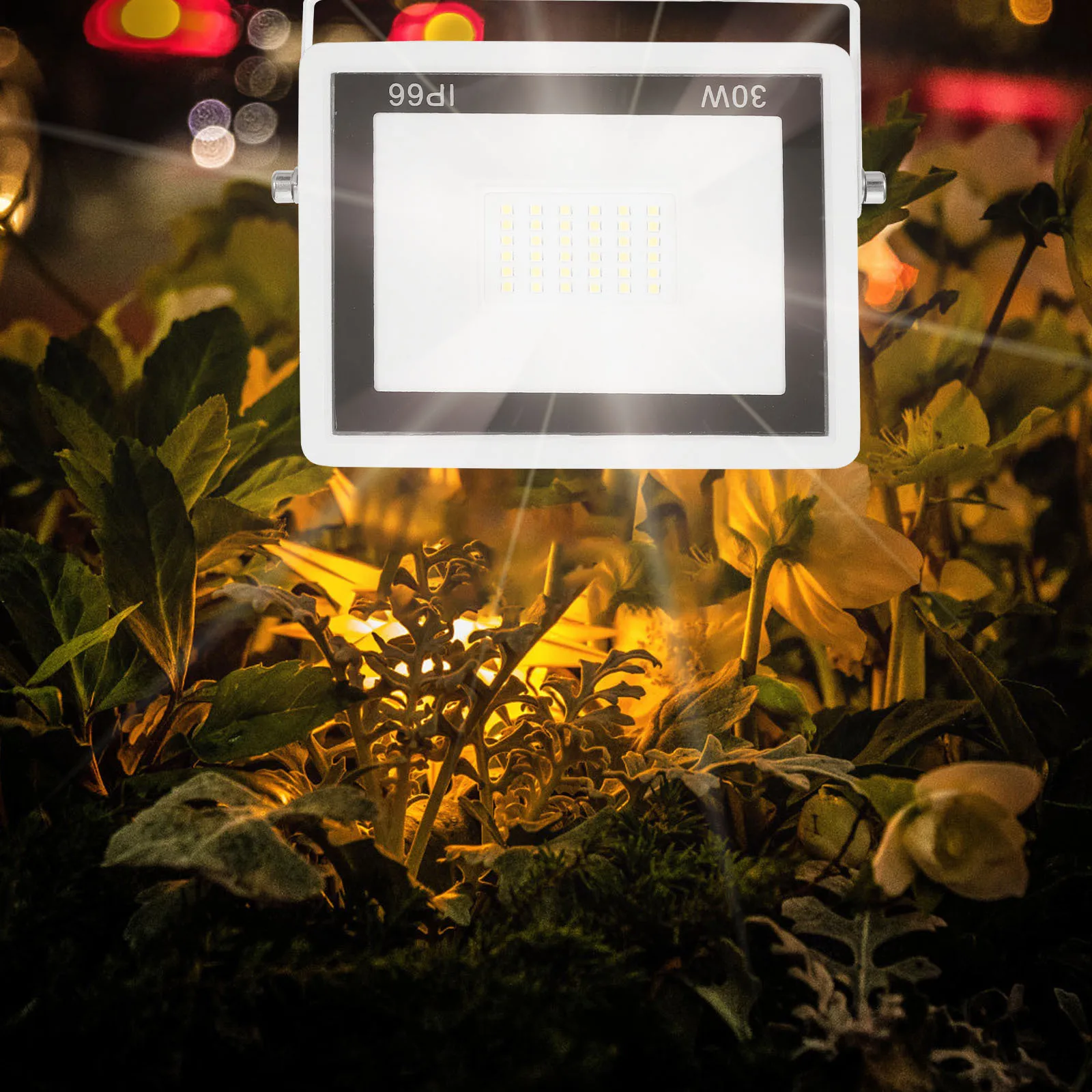 

Уличный светодиодный прожектор 30 Вт, водонепроницаемый (IP66), с литым алюминиевым корпусом и линзой из закаленного стекла, для освещения улиц и дорог